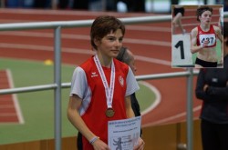 Landeshallenmeisterschaft 2019 Blanka Dörfel Siegerin 3000 m