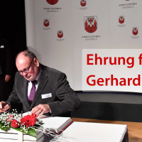 Gerhard Schirmer mit Eintragung in die Ehrenchronik der Stadt Cottbus geehrt